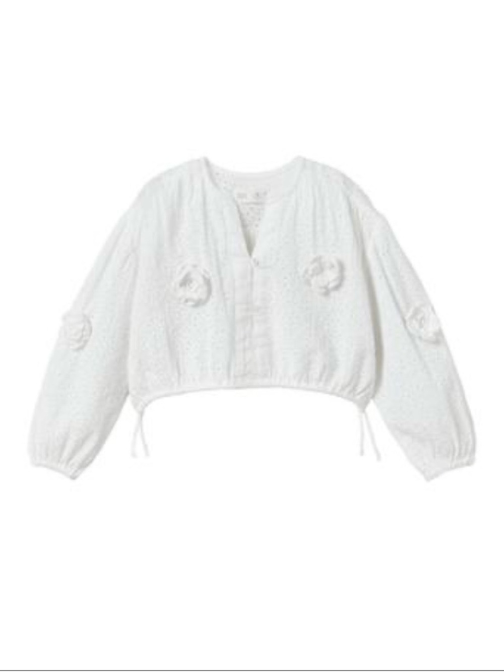 Zara kids embroidery and crochet blouse